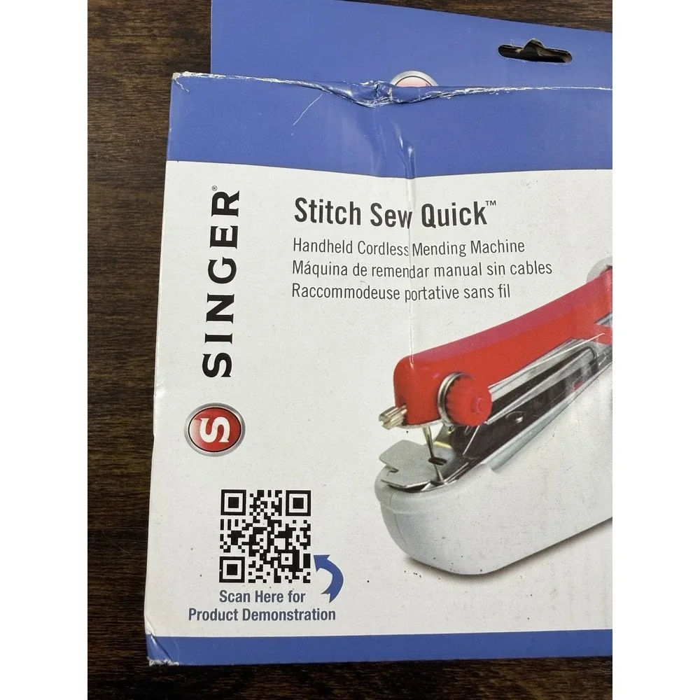 SINGER‎ Stitch Sew Quick + Cordless Mending Machine, White NEW Portable Handheld